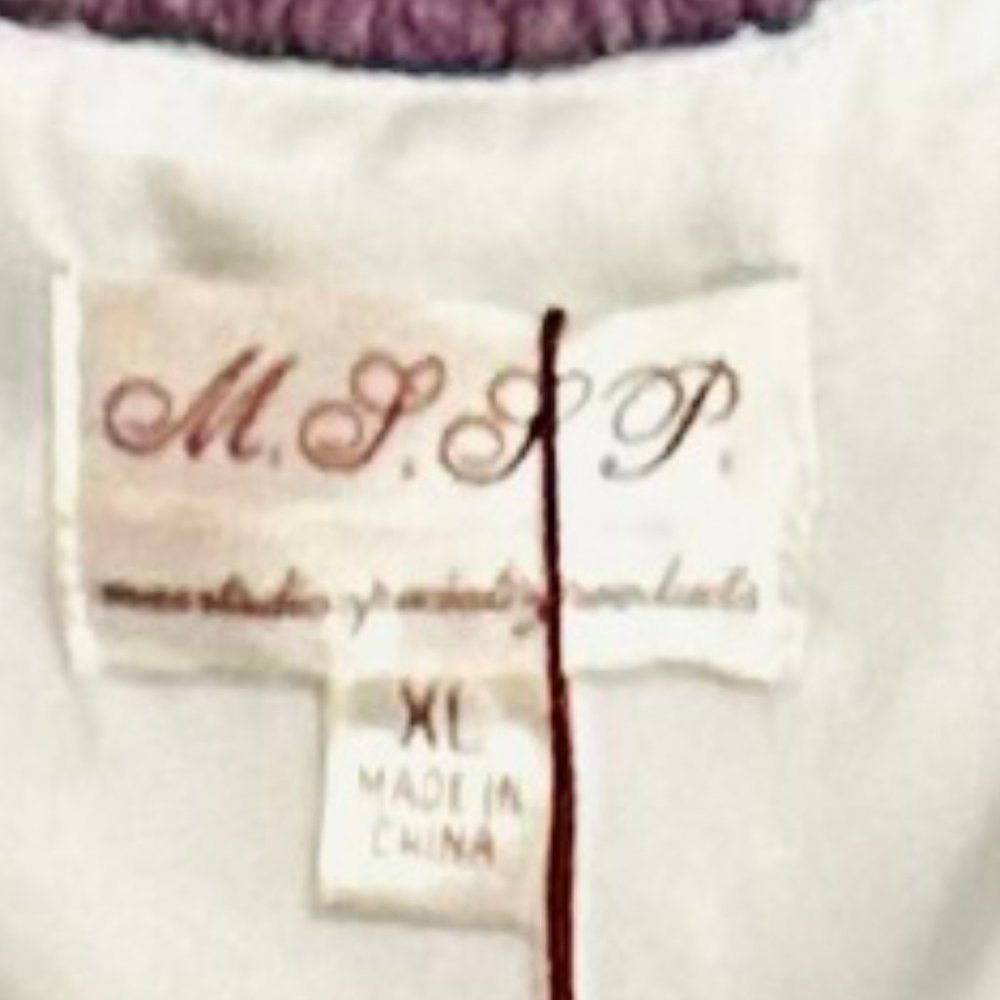 Max Studio Speciality Prods (M.S.S.P.) DRESS, XL White w/blue, purple, & green - Picture 8 of 8